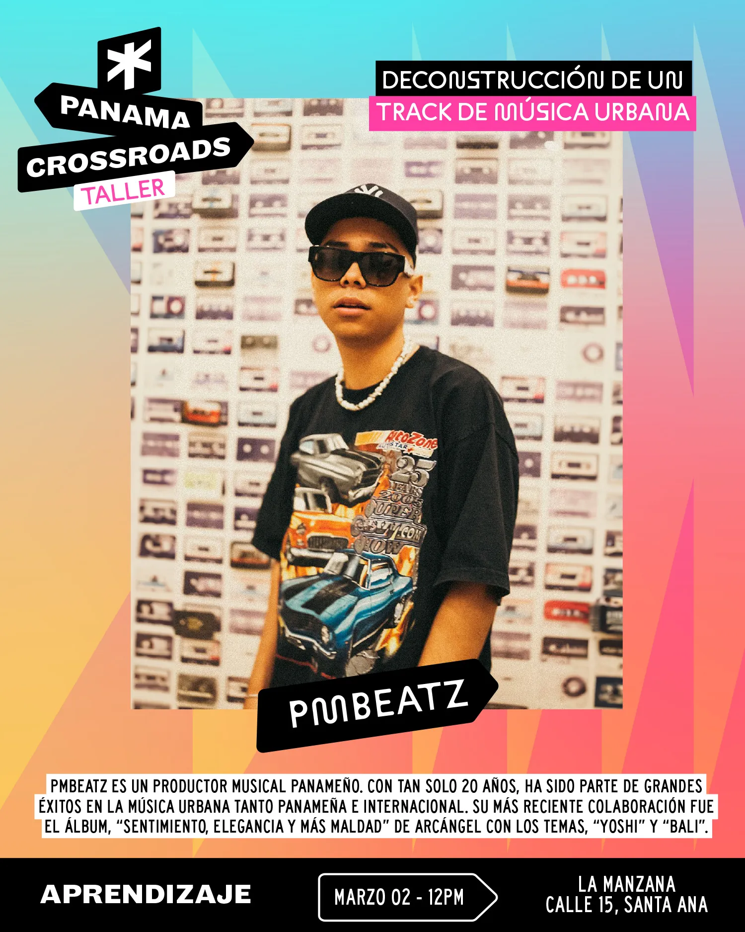 Taller «Deconstrucción de un track de música urbana» con PMBeatz — 2 de marzo, 12:00 PM, La Manzana