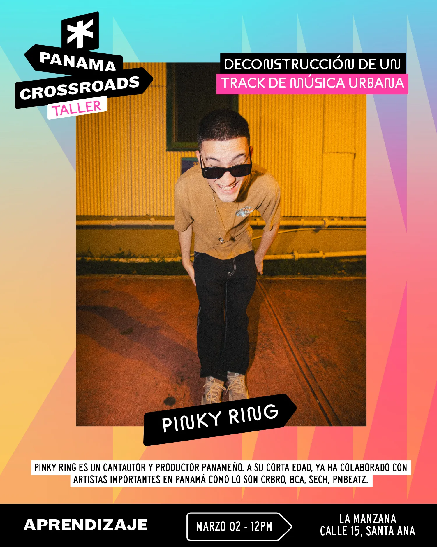 Taller «Deconstrucción de un track de música urbana» con Pinky Ring — 2 de marzo, 12:00 PM, La Manzana