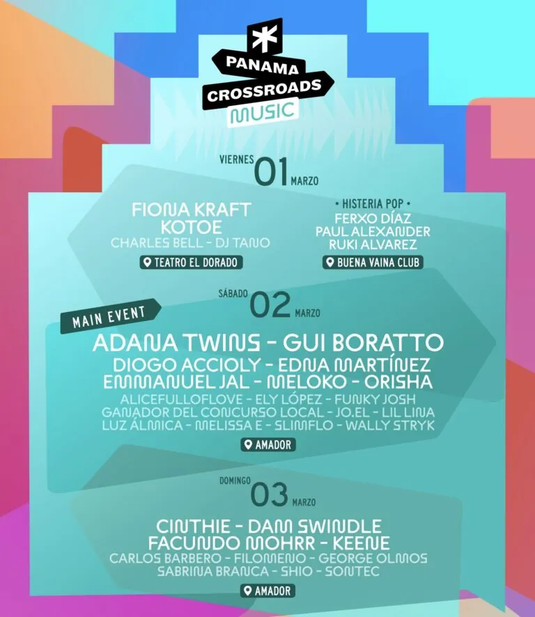 Lineup oficial Panama Crossroads 2024